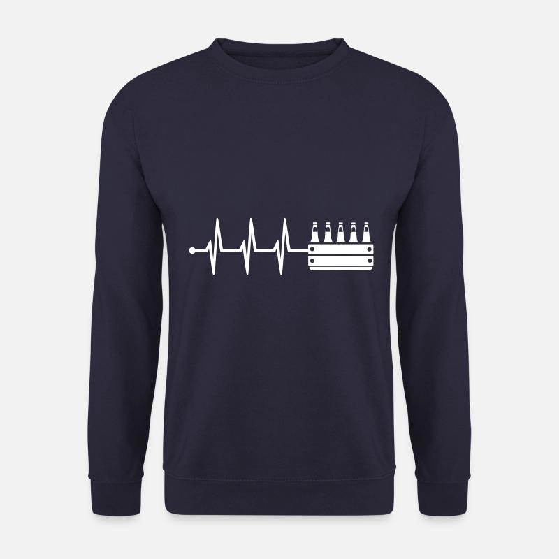 Bierflasche Kiste puls - Unisex Pullover - Navy