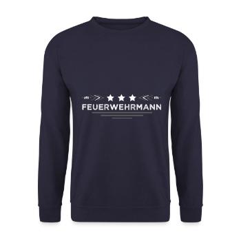 Feuerwehrmann Feuerwehr - Unisex Pullover - Navy - Vorne - Alina (178cm) & Michal (187cm)