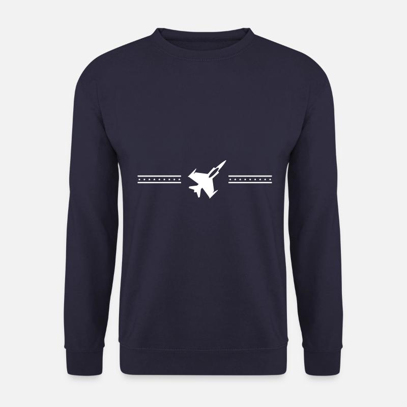 Flugzeug jet Linie - Unisex Pullover - Navy