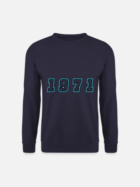 1971 Year Number - Unisex Sweatshirt - navy