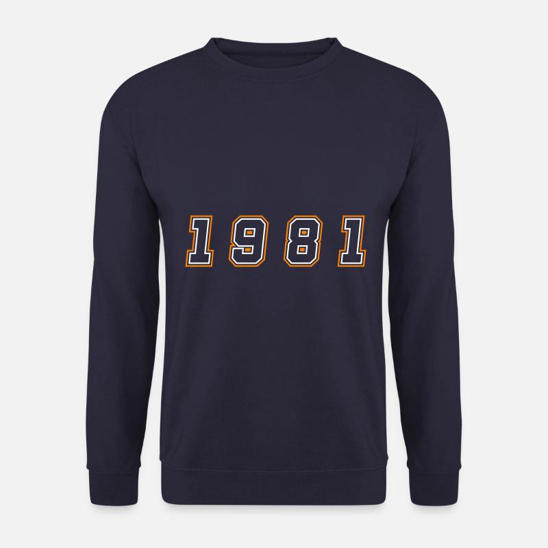 1981 Jahr Zahl - Unisex Pullover - Navy
