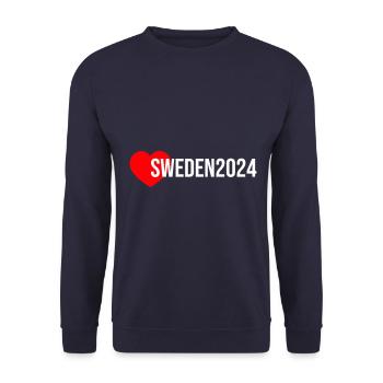 Suède 2024 Vacances du cœur - Sweat-shirt Unisexe - marine - Devant - Alina (178cm) & Michal (187cm)