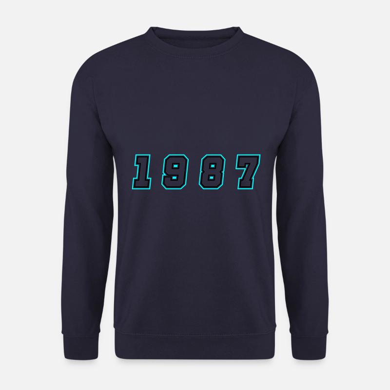 1987 Jahr Zahl - Unisex Pullover - Navy