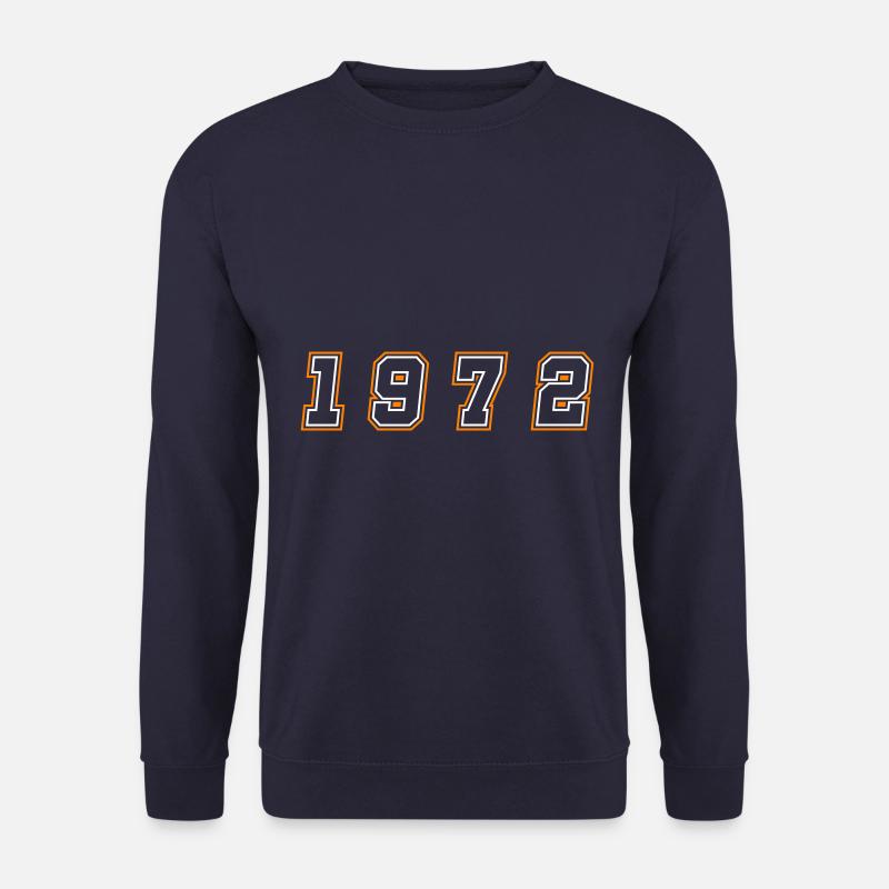 1972 Jahr Zahl - Unisex Pullover - Navy