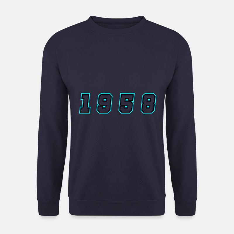 1958 Year Number - Unisex Sweatshirt - navy