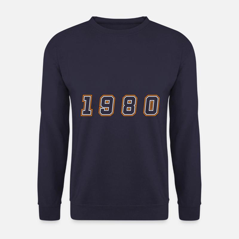 1980 Jahr Zahl - Unisex Pullover - Navy