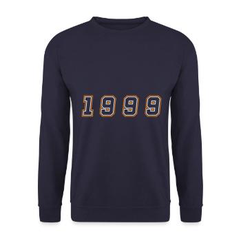 Numéro de l’année 1999 - Sweat-shirt Unisexe - marine - Devant - Alina (178cm) & Michal (187cm)