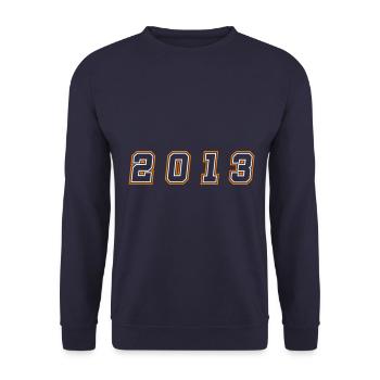 Numéro de l’année 2013 - Sweat-shirt Unisexe - marine - Devant - Alina (178cm) & Michal (187cm)