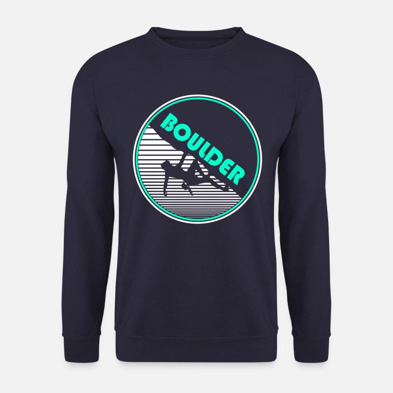 Boulderer bouldern Berge Felsen - Unisex Pullover - Navy
