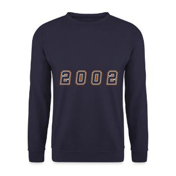 Numéro de l’année 2002 - Sweat-shirt Unisexe - marine - Devant - Alina (178cm) & Michal (187cm)