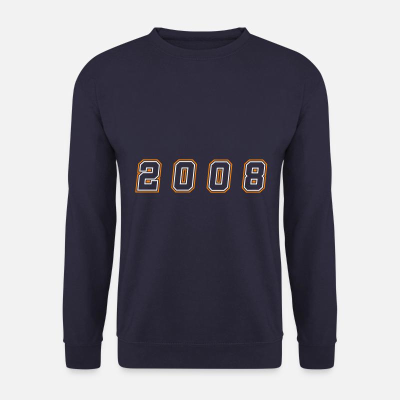 2008 Jahr Zahl - Unisex Pullover - Navy