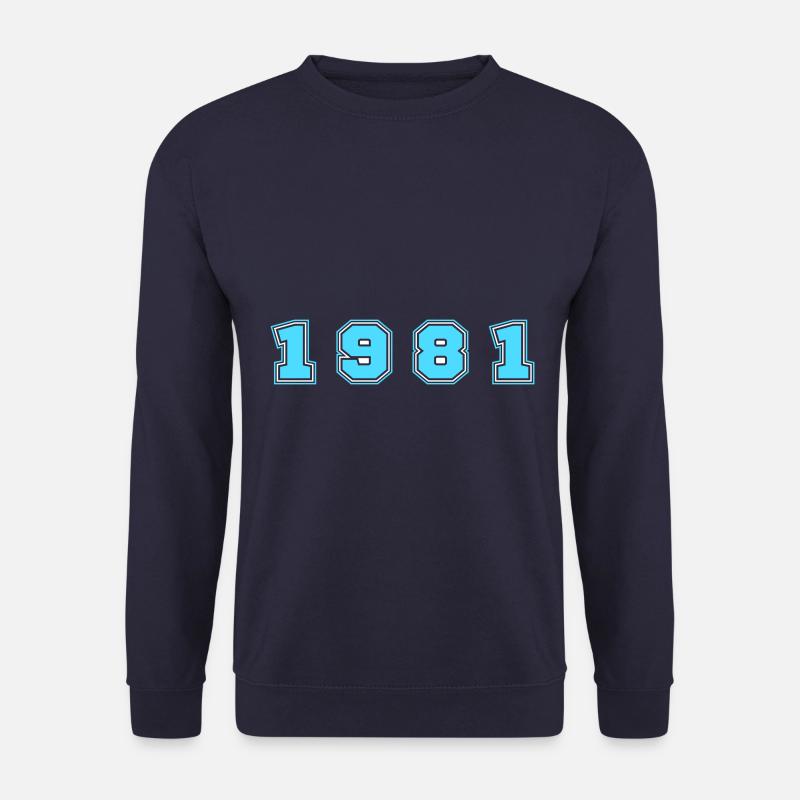 1981 Jahr Zahl - Unisex Pullover - Navy