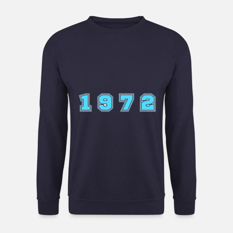 1972 Jahr Zahl - Unisex Pullover - Navy