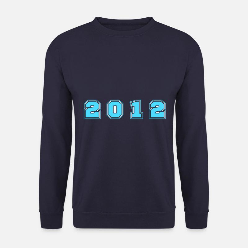 2012 Jahr Zahl - Unisex Pullover - Navy