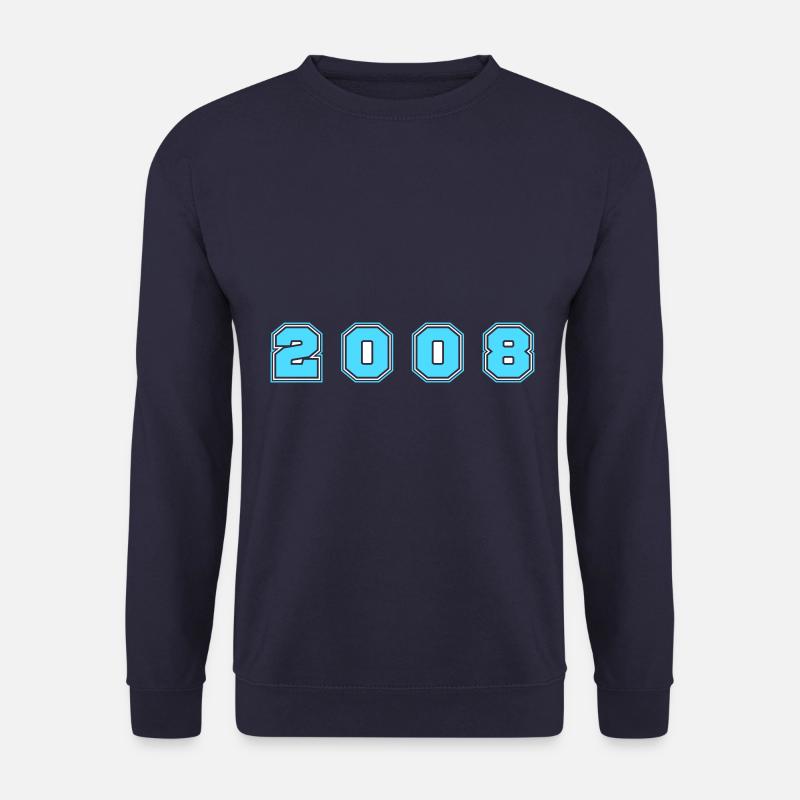 2008 Jahr Zahl - Unisex Pullover - Navy