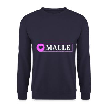 Cœur de Malle - Sweat-shirt Unisexe - marine - Devant - Alina (178cm) & Michal (187cm)