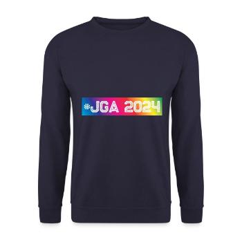 Jga 2024 Bunt - Unisex Pullover - Navy - Vorne - Alina (178cm) & Michal (187cm)