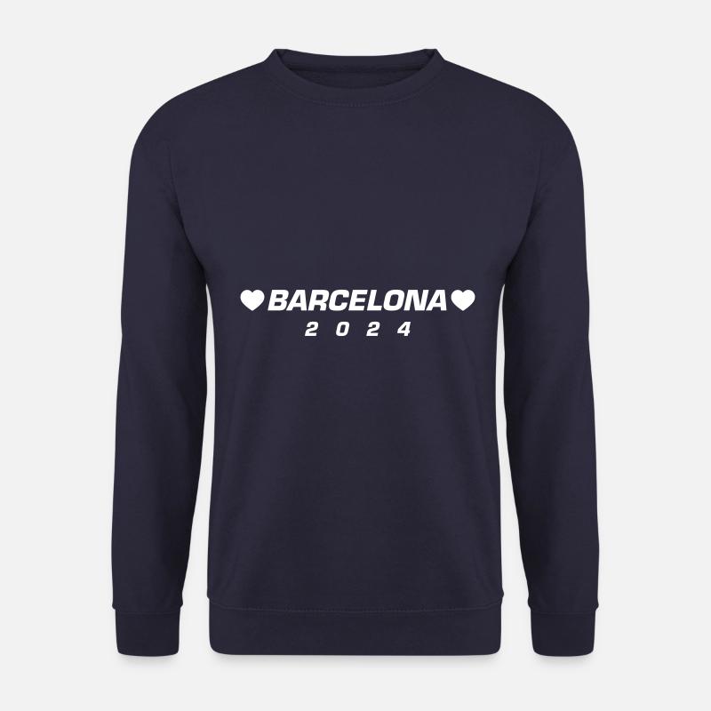 Barcelona 2024 Herz - Unisex Pullover - Navy