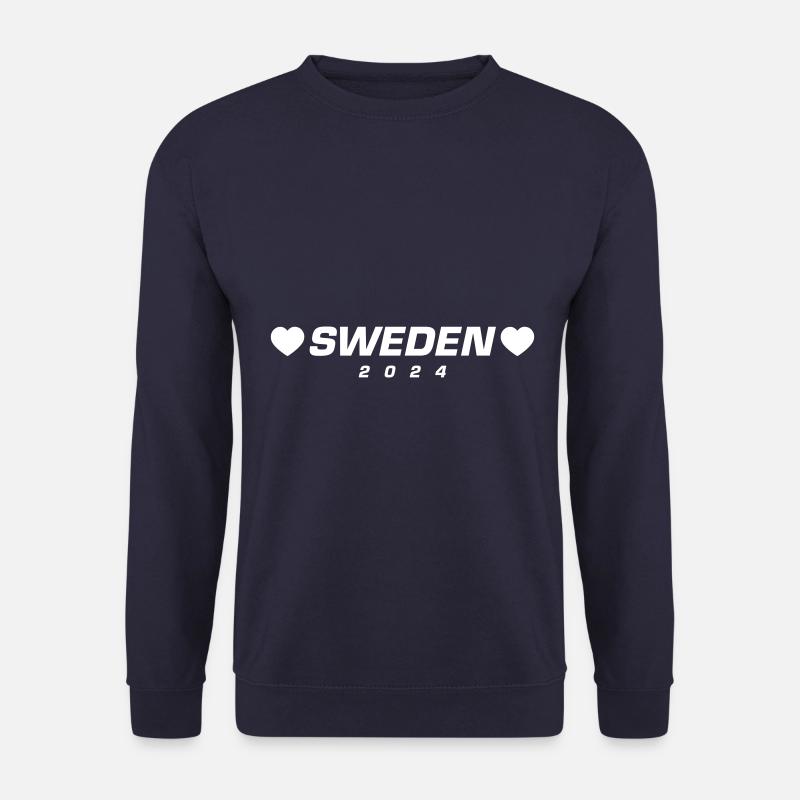 Schweden 2024 Herz - Unisex Pullover - Navy