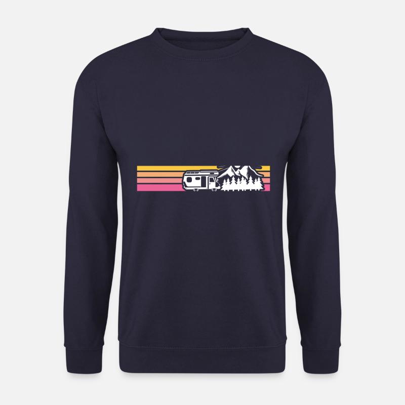 Camper Camping Campen Streifen - Unisex Pullover - Navy