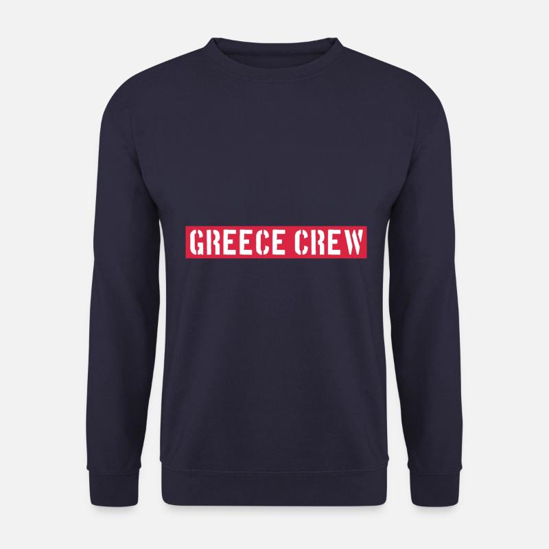 Greece Crew - Unisex Pullover - Navy