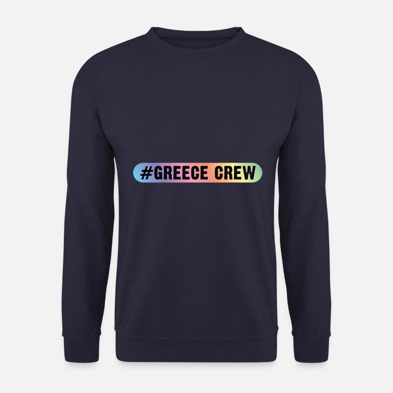 Greece Crew - Unisex Pullover - Navy