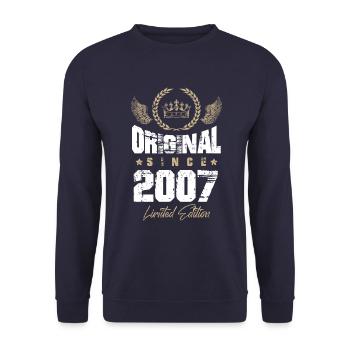2007 limited edition - Unisex Sweatshirt - navy - Front - Alina (178cm) & Michal (187cm)