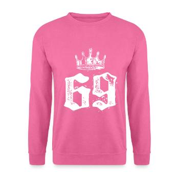 69 Zahl Krone - Unisex Pullover - Pink - Vorne