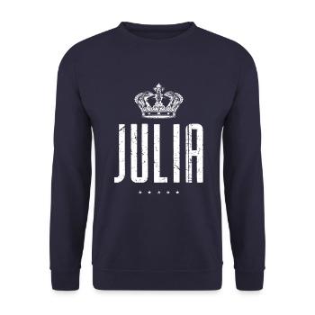 Julia - Unisex Pullover - Navy - Vorne - Alina (178cm) & Michal (187cm)