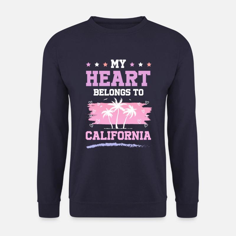 California Herz Spruch - Unisex Pullover - Navy