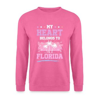 Dicton du cœur de la Floride - Sweat-shirt Unisexe - rose - Devant