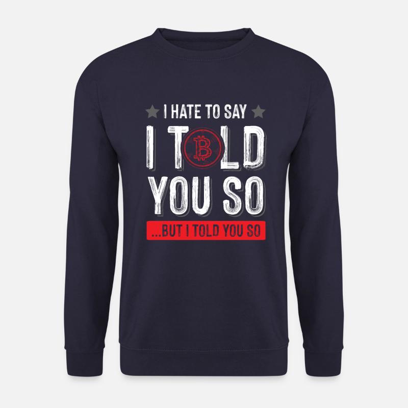 crypto bitcoin - Unisex Sweatshirt - navy