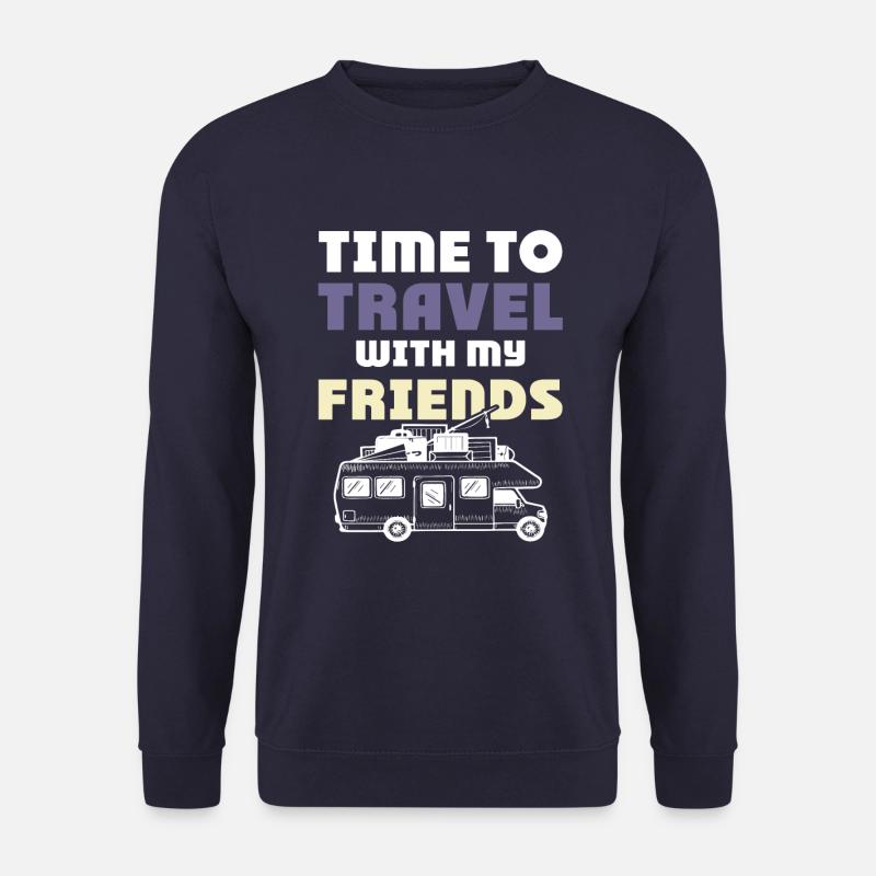 Voyagez avec des amis - Sweat-shirt Unisexe - marine