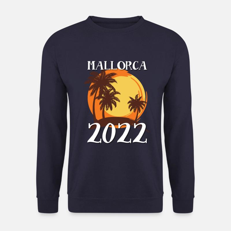 Mallorca 2022 Palm Trees - Unisex Sweatshirt - navy