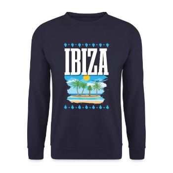 Ibiza - Sweat-shirt Unisexe - marine - Devant - Alina (178cm) & Michal (187cm)