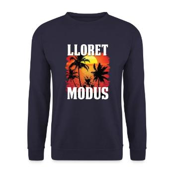 Lloret De Mar Modus - Unisex Pullover - Navy - Vorne - Alina (178cm) & Michal (187cm)