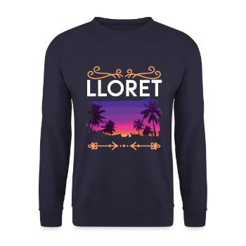 Lloret De Mar - Sweat-shirt Unisexe - marine - Devant - Alina (178cm) & Michal (187cm)