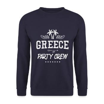Équipage de la fête de grèce - Sweat-shirt Unisexe - marine - Devant - Alina (178cm) & Michal (187cm)