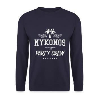 Équipage de mykonos - Sweat-shirt Unisexe - marine - Devant - Alina (178cm) & Michal (187cm)