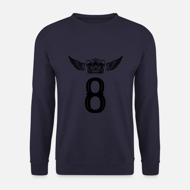 8 Zahl Krone - Unisex Pullover - Navy