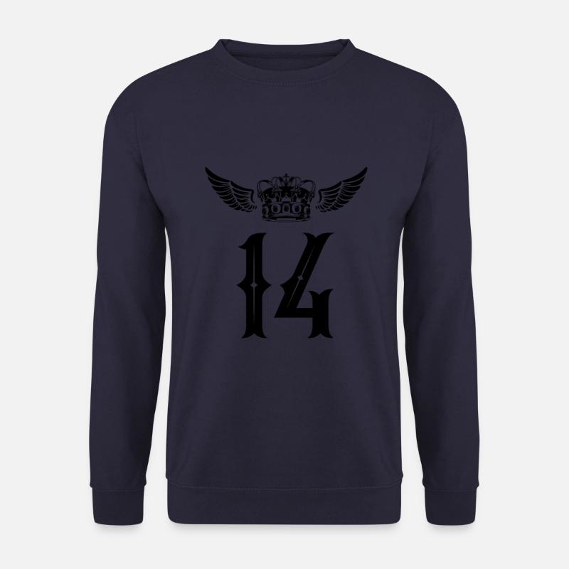 14 Number crown - Unisex Sweatshirt - navy