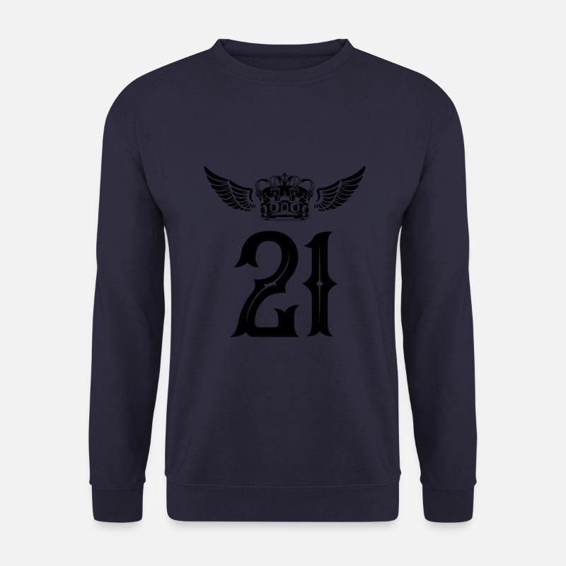 21 Number crown - Unisex Sweatshirt - navy