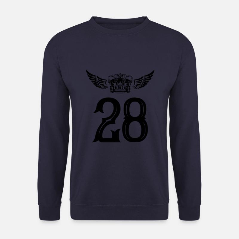 28 Zahl Krone - Unisex Pullover - Navy