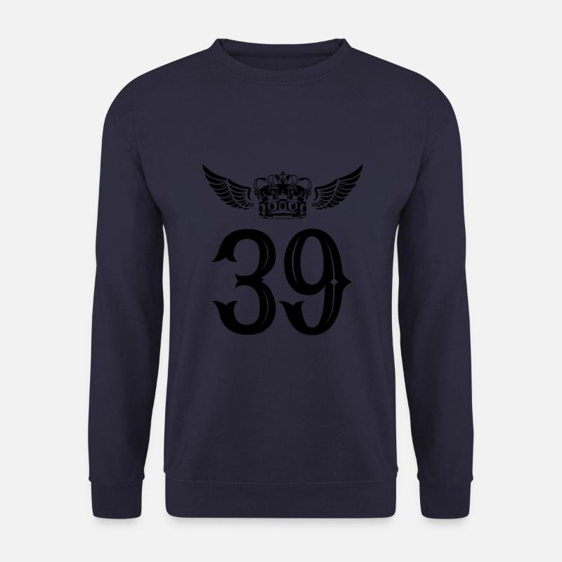 39 Zahl Krone - Unisex Pullover - Navy
