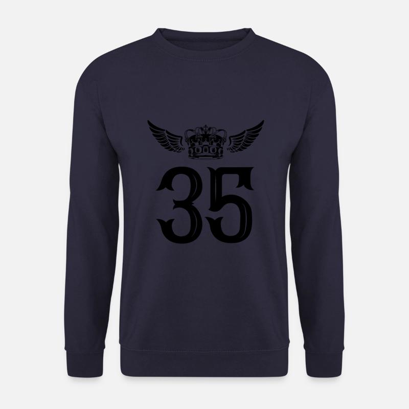 35 Couronne numérique - Sweat-shirt Unisexe - marine