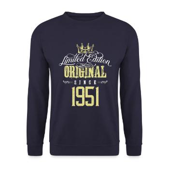Édition limitée 1951 - Sweat-shirt Unisexe - marine - Devant - Alina (178cm) & Michal (187cm)