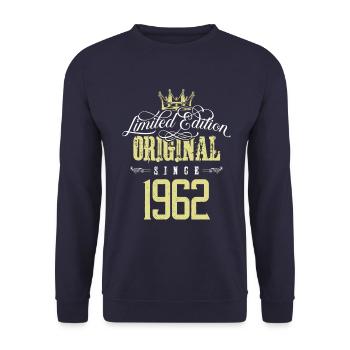 Édition limitée 1962 - Sweat-shirt Unisexe - marine - Devant - Alina (178cm) & Michal (187cm)