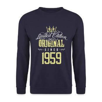 Édition limitée 1959 - Sweat-shirt Unisexe - marine - Devant - Alina (178cm) & Michal (187cm)