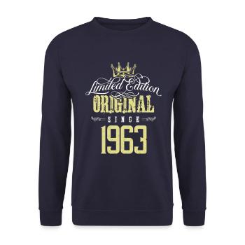 1963 limited edition - Unisex Sweatshirt - navy - Front - Alina (178cm) & Michal (187cm)