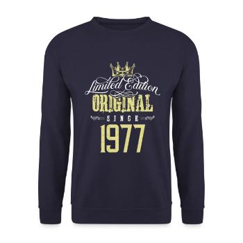 Édition limitée 1977 - Sweat-shirt Unisexe - marine - Devant - Alina (178cm) & Michal (187cm)